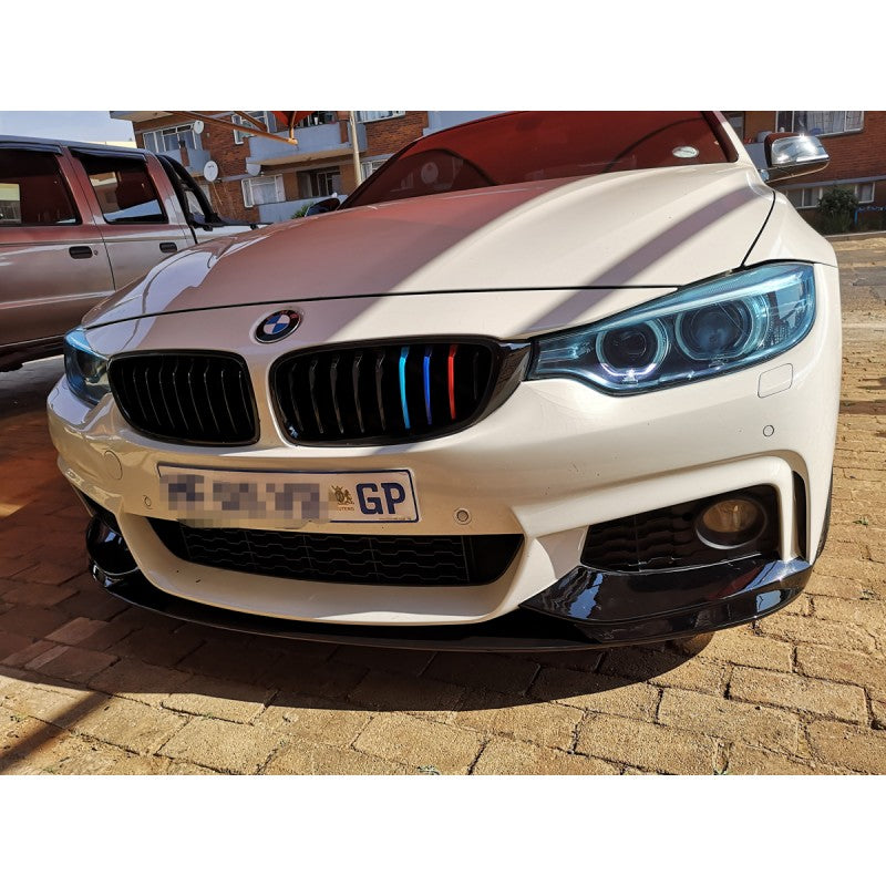 F32 MP style gloss black 3pcs front lip