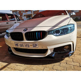 F32 MP style gloss black 3pcs front lip