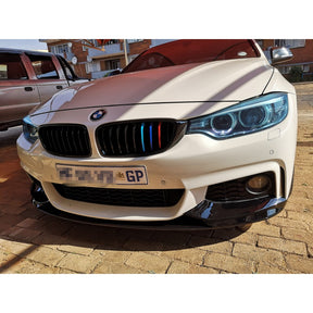 F32 MP style gloss black 3pcs front lip