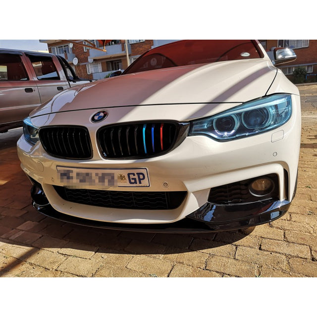 F32 MP style gloss black 3pcs front lip