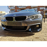 F32 MP style gloss black 3pcs front lip