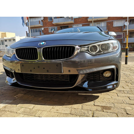 F32 MP style gloss black 3pcs front lip