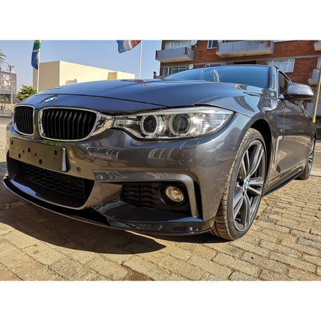 F32 MP style gloss black 3pcs front lip