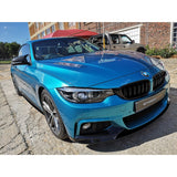 F32 MP style gloss black 3pcs front lip