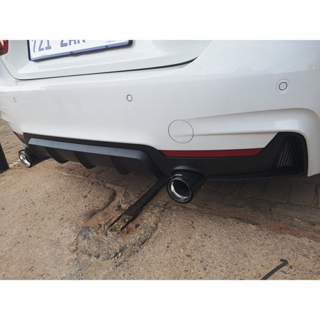 F32 MP style rear diffuser (dual single exit)