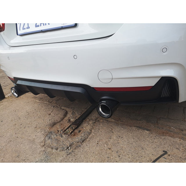 F32 MP style rear diffuser (dual single exit)