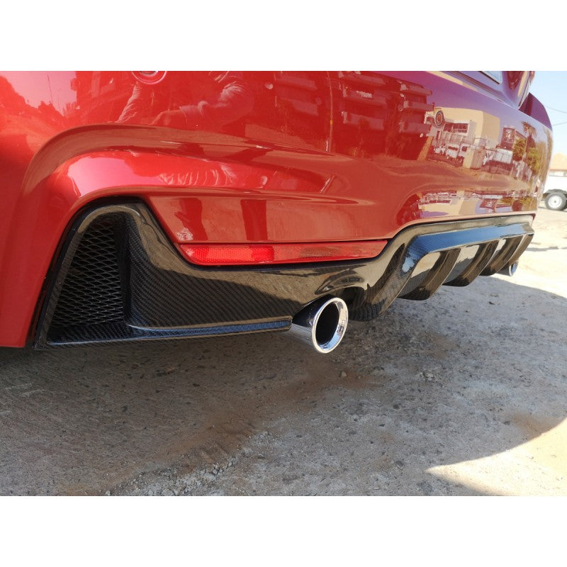 F32 Mtech MP style carbon fiber rear diffuser 0---0