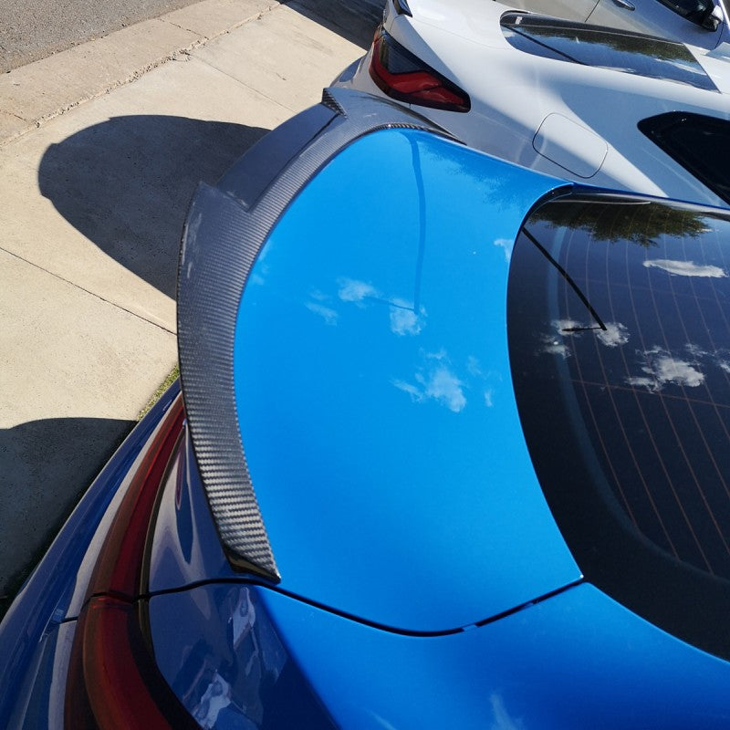 F44 M4 style carbon fiber boot spoiler