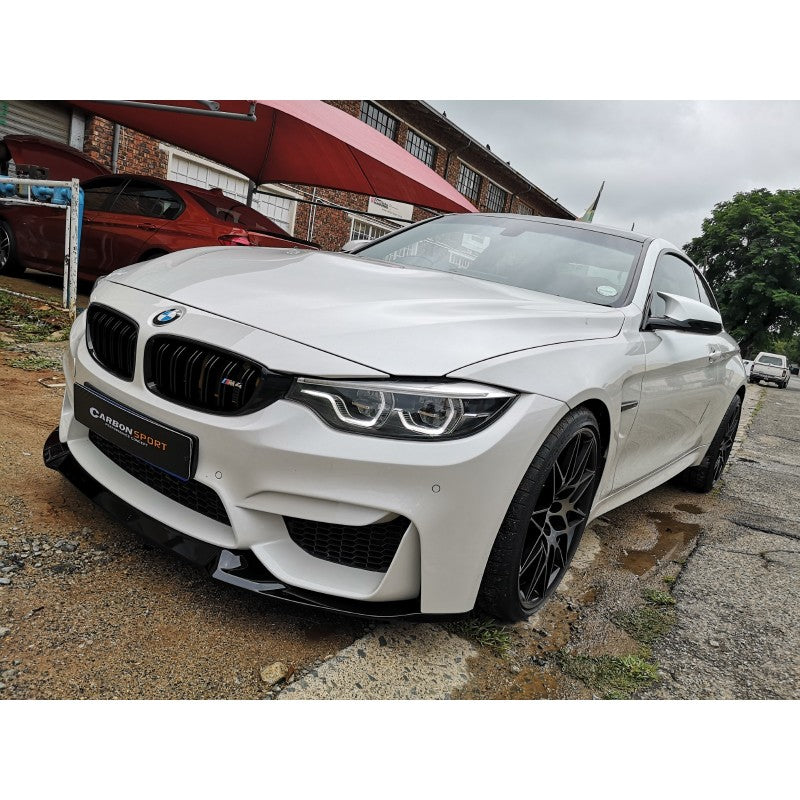 F80 M3 / F82 M4 CS style gloss black front lip