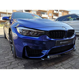 F80 M3 / F82 M4 CS style gloss black front lip