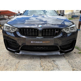 F80 M3 / F82 M4 CS style gloss black front lip