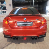 F80 M3 / F82 M4 F1 Style carbon fiber rear diffuser
