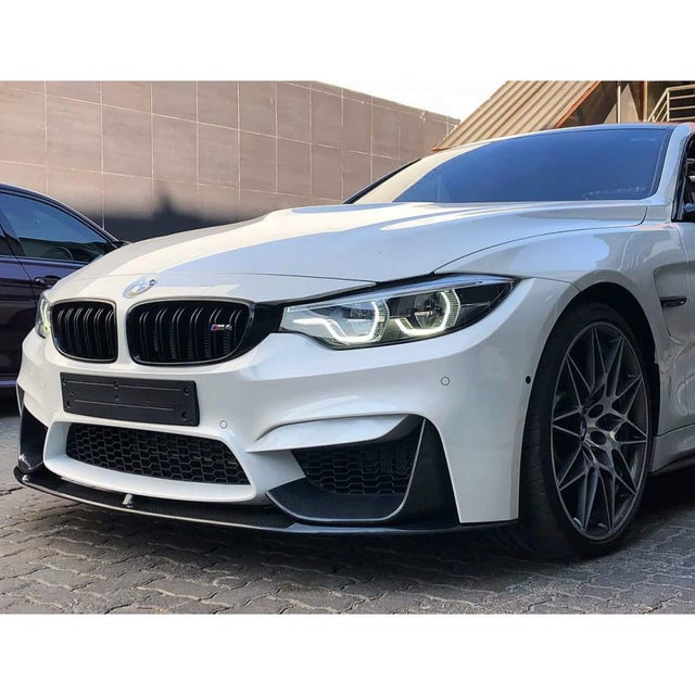 F80 M3 / F82 M4 MP style 3pcs carbon fiber front lip
