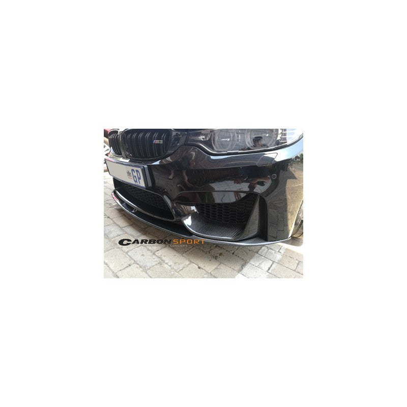 F80 M3 / F82 M4 MP style 3pcs carbon fiber front lip