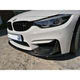 F80 M3 / F82 M4 MP style 3pcs carbon fiber front lip