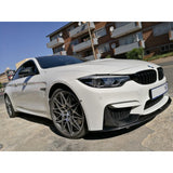 F80 M3 / F82 M4 MP style 3pcs carbon fiber front lip