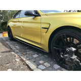 F80 M3 / F82 M4 MP style carbon fiber side skirt extension