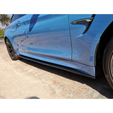 F80 M3 / F82 M4 MP style carbon fiber side skirt extension
