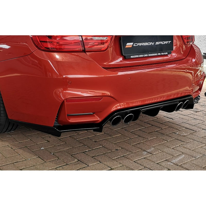 F80 M3 / F82 M4 V style 3pcs rear diffuser