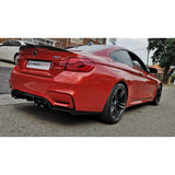 F80 M3 / F82 M4 V style 3pcs rear diffuser