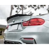 F82 M4 V style carbon fiber boot spoiler