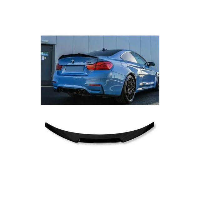 F82 M4 V style gloss black boot spoiler