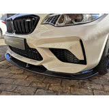 F87 M2 3D style carbon fiber front lip