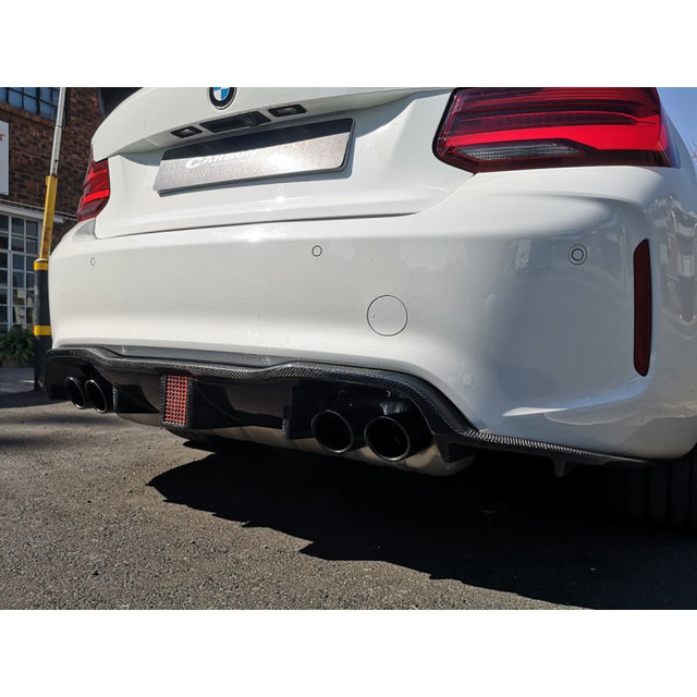 F87 M2 F1-style carbon fiber rear diffuser