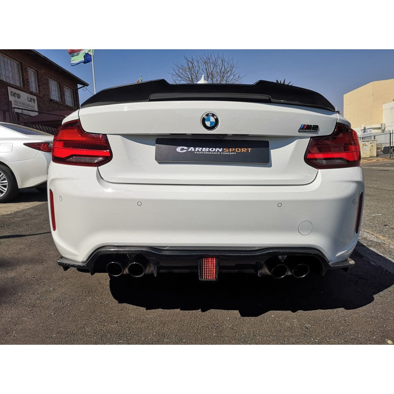 F87 M2 F1-style carbon fiber rear diffuser
