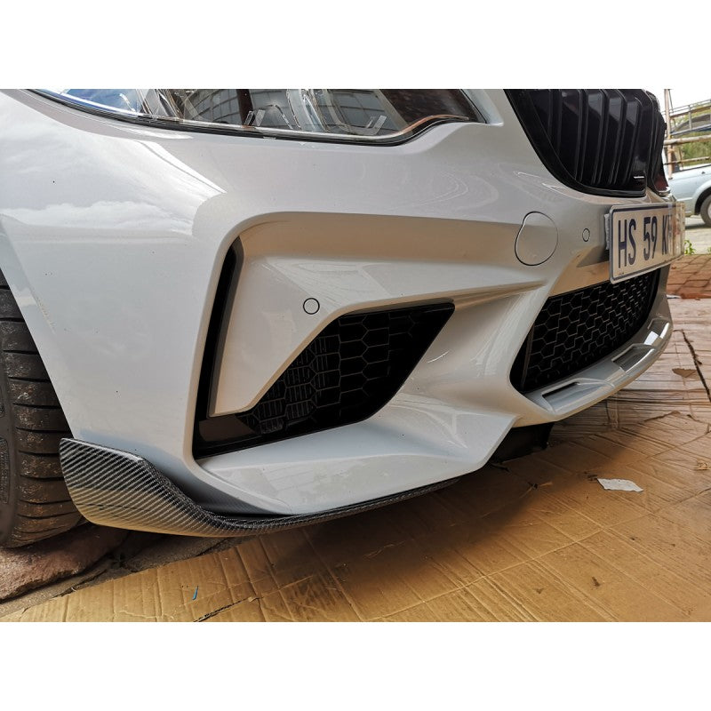 F87 M2 MP style carbon fiber front splitter