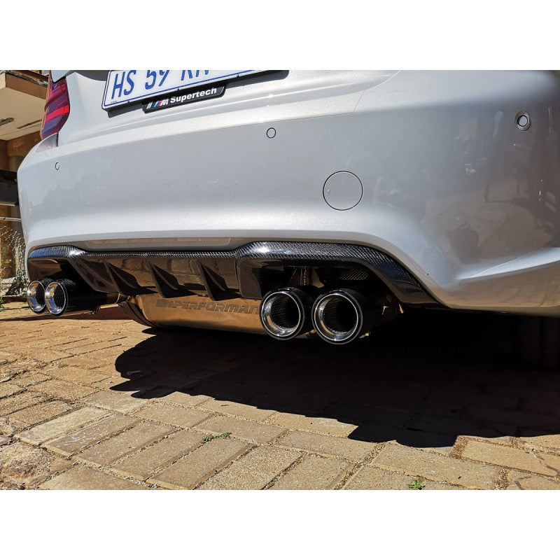 F87 M2 MP style carbon fiber rear diffuser