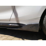 F22 F87 M2 MP style carbon fiber side skirt wing extension