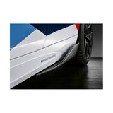 F22 F87 M2 MP style carbon fiber side skirt wing extension
