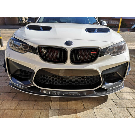 F87 M2 MTC style carbon fiber front lip
