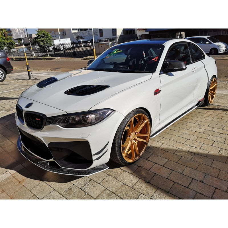 F87 M2 MTC style carbon fiber front lip