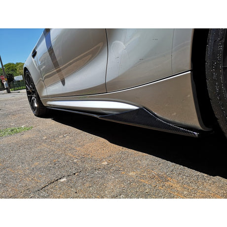 F87 M2 MTC style carbon fiber side skirts