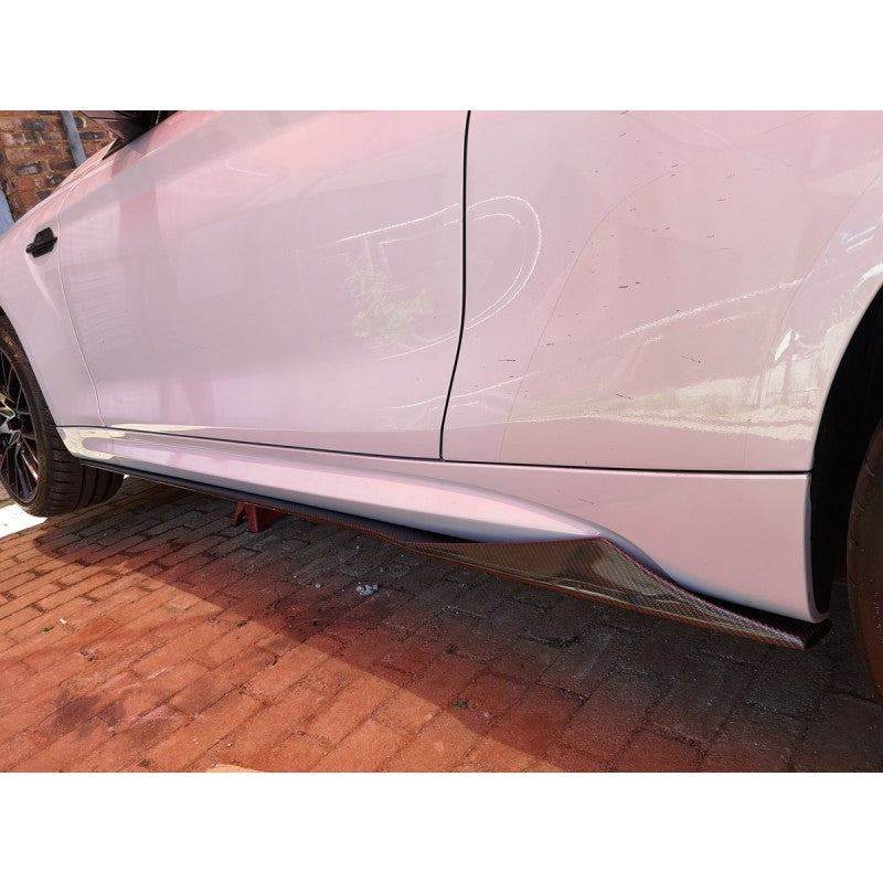 F87 M2 MTC style carbon fiber side skirts