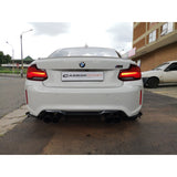 F87 M2 MTC style 3pcs rear diffuser