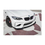 F87 M2 V style carbon fiber front lip