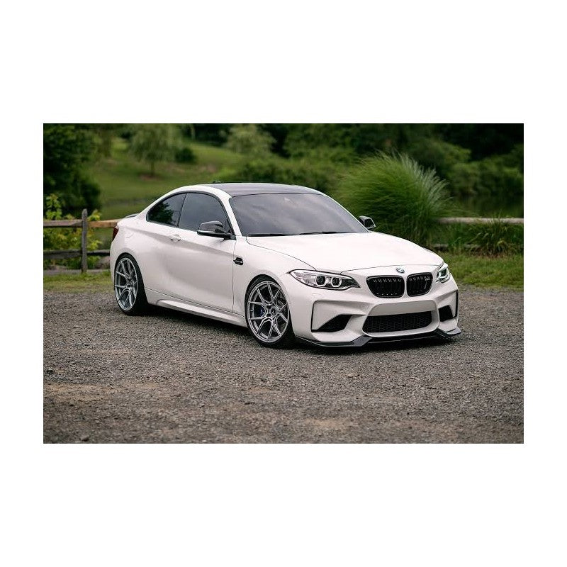 F87 M2 V style carbon fiber front lip
