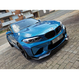 F87 M2 V style carbon fiber front lip
