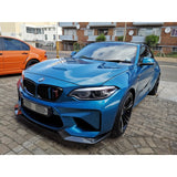 F87 M2 V style carbon fiber front lip
