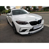F87 M2 CS-style gloss black front lip