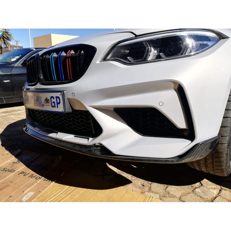 F87 M2C MP style carbon fiber front lip