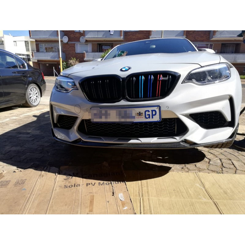 F87 M2C MP style carbon fiber front lip