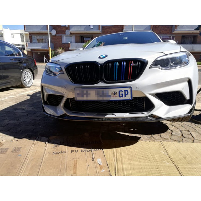 F87 M2C MP style carbon fiber front lip