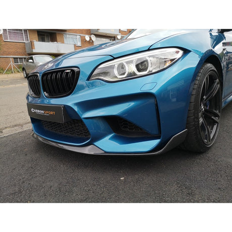 F87 M2 MP-style carbon fiber front lip