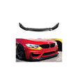 F80 M3 / F82 M4 V style gloss black front lip