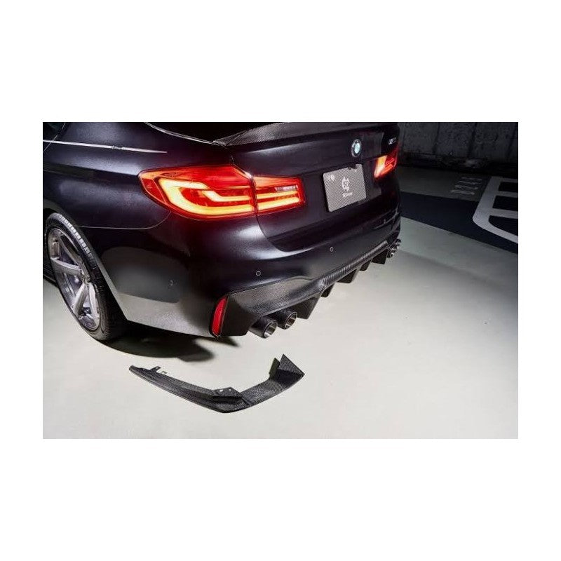 F90 M5 3D style 3pcs carbon fiber diffuser