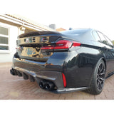 F90 M5 3D style 3pcs carbon fiber diffuser